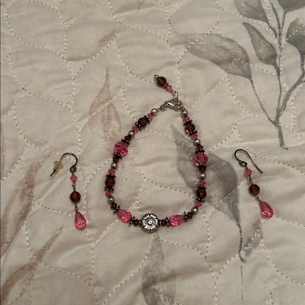 Set of Bracelet and Earrings